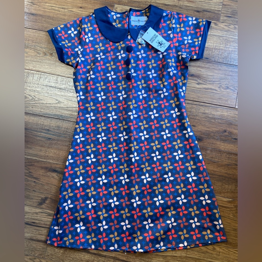 Madcap England Dress Womens UK 12 US 8 Dollierocker Petals Retro 60's NWT